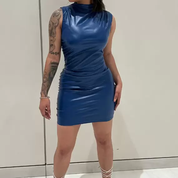 AVA LEATHER DRESS
